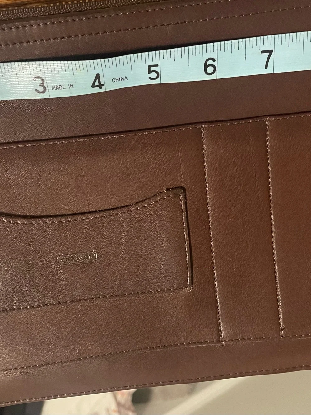 Coach leather organizer